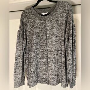 Time & Tru~NWT~Lightweight~Oversized~Heather Knit Pullover Top~Size M(8-10)